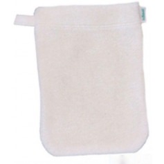 Gant de toilette Ecru Tissu éponge tricoté GOTS