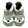 Chaussons cuir souple Husky
