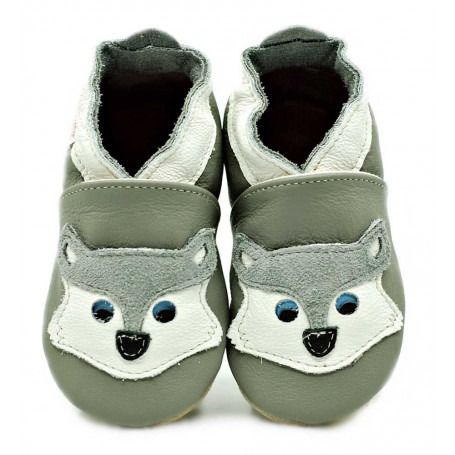 Chaussons cuir souple Husky
