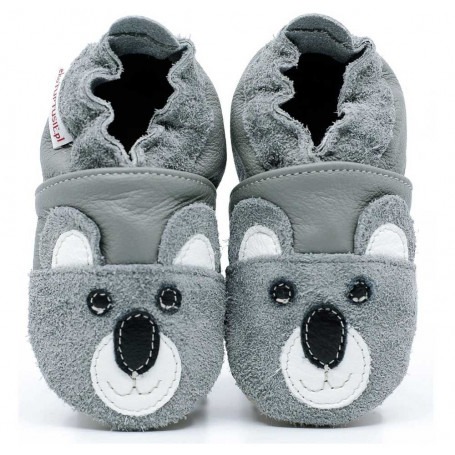 Chaussons cuir souple Koala