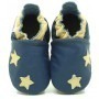 Chaussons cuir souple Ciel de Nuit