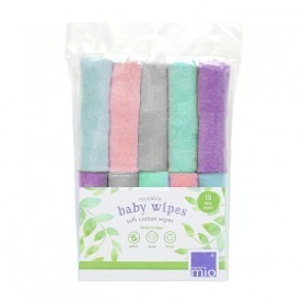 Lot de 10 lingettes lavables BambinoMio Nuage