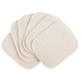 Lot de 6 lingettes lavables Bio