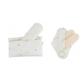 Lot de 2 protections fémines lavables Bio Popolini