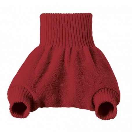 Culotte shorty Rouge en laine mérinos bio - Disana