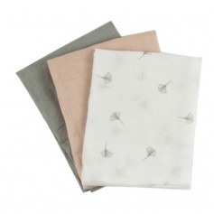 Lot de 3 langes Coton Ginko