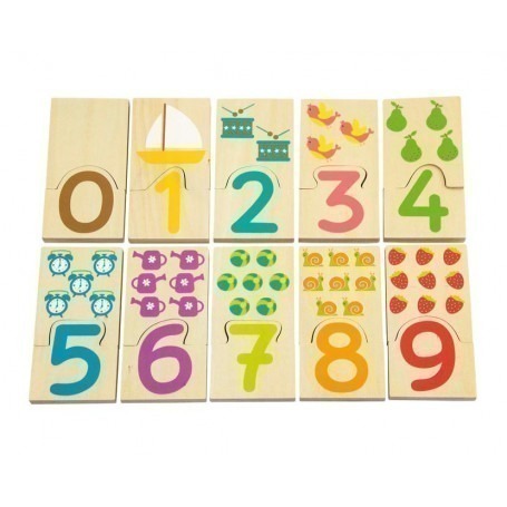 Puzzle Nombres - Jouet bois bébé Andreu Toys