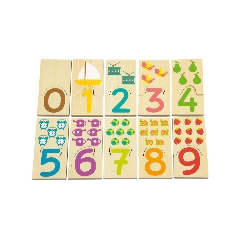 Jouet Bebe Bois Puzzle Chiffres Premier Age