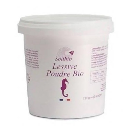 Lessive bio en poudre pour bébé bio made in France - Solibio