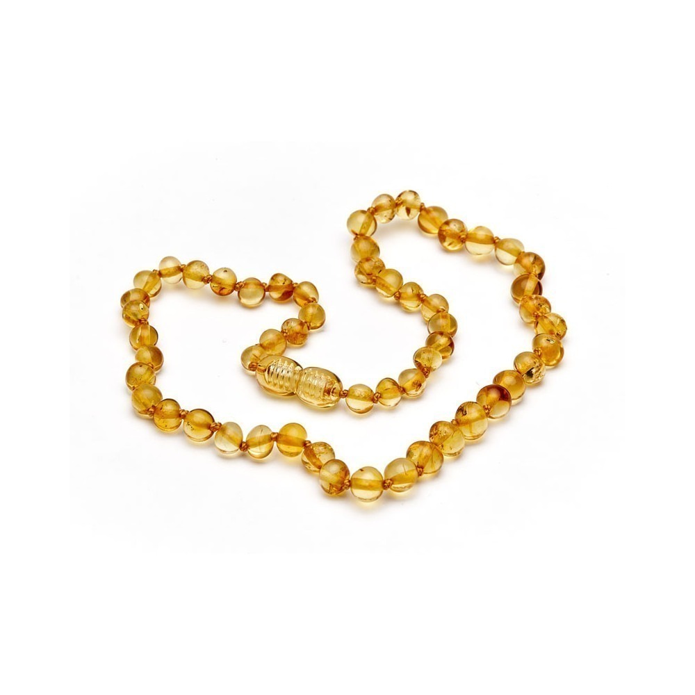 Collier de dentition jaune pour bébé/bambin