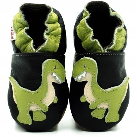 Chaussons cuir souple T-Rex