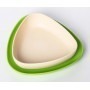 Set de deux assiettes bébé en bioplastique - Vert/Blanc - eKoala