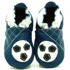 Chaussons cuir souple Ballon de foot