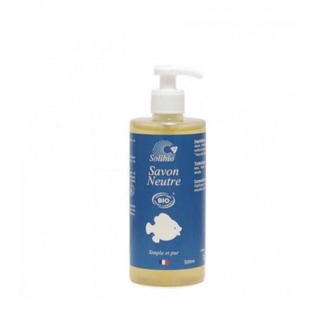 Savon liquide neutre bébé bio - 500mL - Solibio