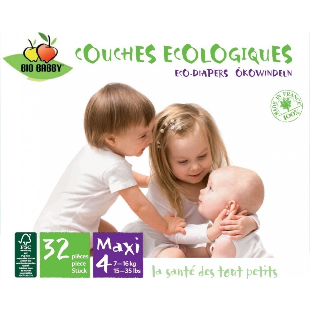 Tidoo Nature T2/S - couches jetables écologiques New Born - 3-6 kg