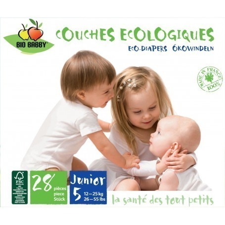 Couches jetables Bio Babby junior 12/25 kg