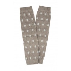 Jambières bébé Beige à pois blanc- Popolini