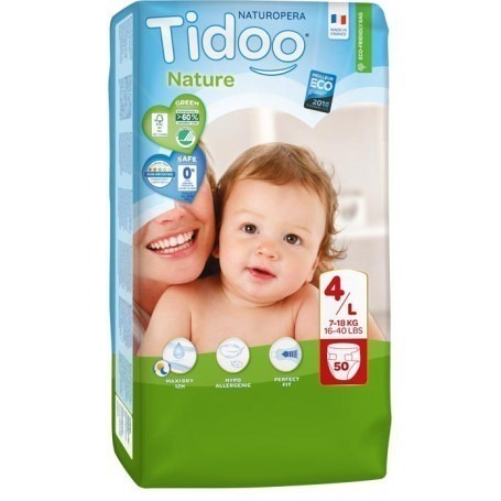 1 Paquet TIDOO - 50 Couches (T4) - 7/18kg