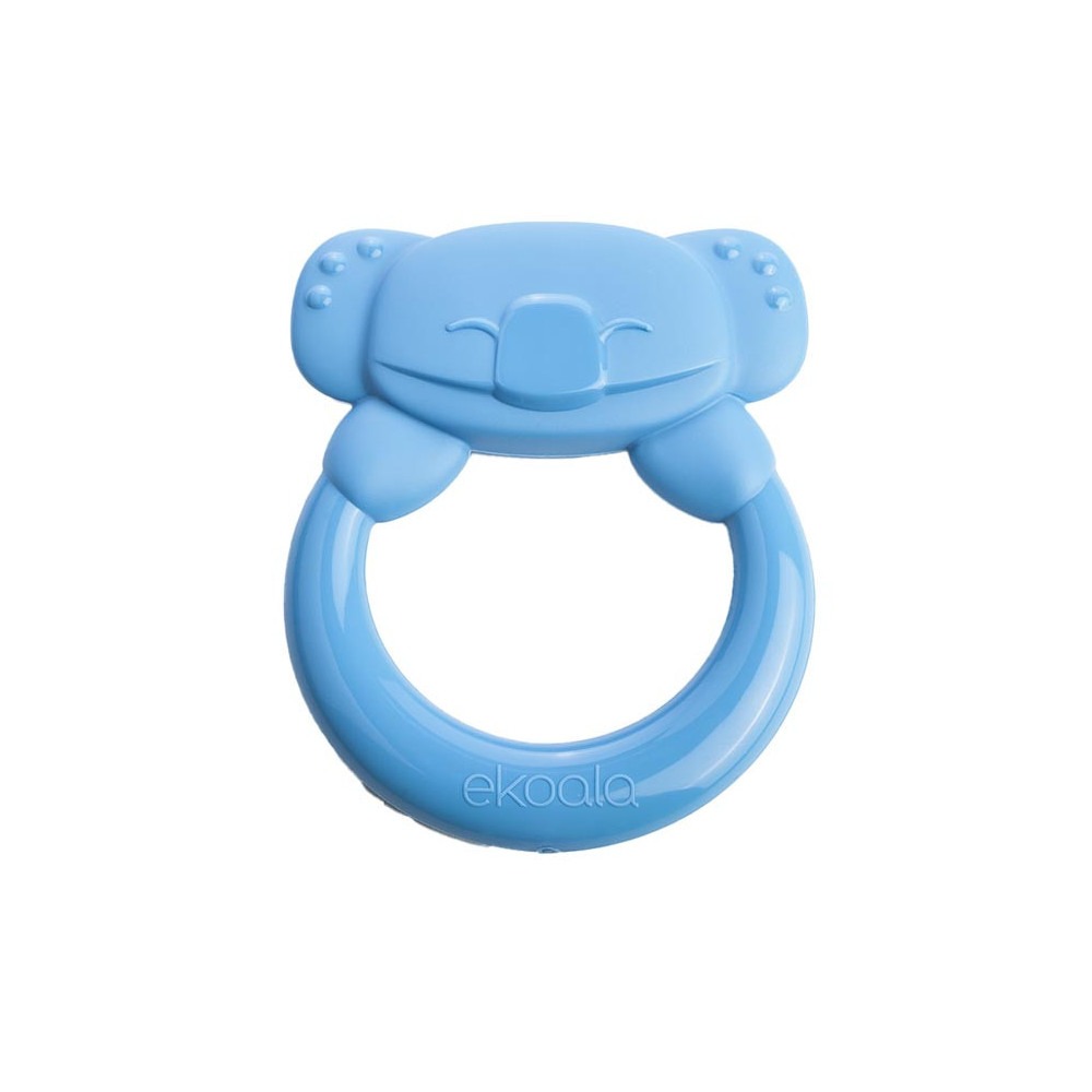 Anneau de dentition bébé bioplastique - Bleu - eKoala