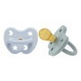 Lot de 2 Tétines caoutchouc 3-36 mois - Cottage Blue & Gorgeous Grey - Hevea