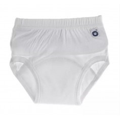 Culotte d'apprentissage blanche Coton Bio - XKKO
