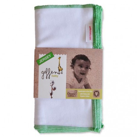 Grandes lingettes jersey chanvre coton bio - Lot de 10 - Geffen