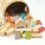 50 blocs de construction en bois - jouet bois