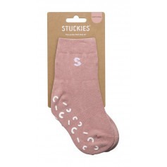 Chaussettes bébé antidérapantes - DUSTY CORAL - Stuckies