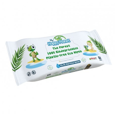 Lingettes 100% biodégradables - sans plastique - My Happy Planet