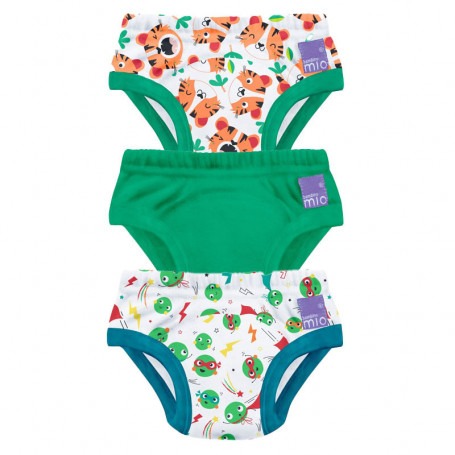 Lot de 3 culottes d'apprentissage - Vert - Bambinomio