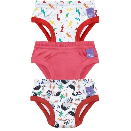 Lot de 3 culottes d'apprentissage - Rouge - Bambinomio