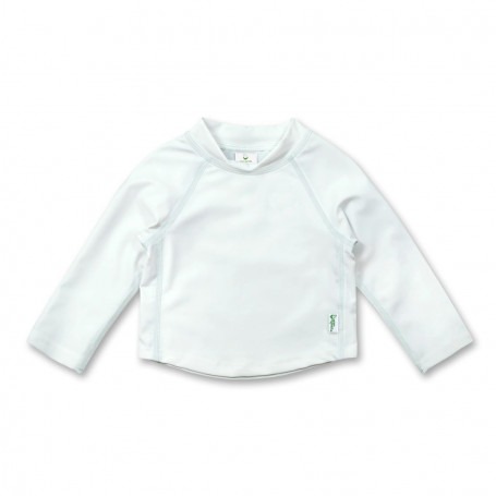 Tee-shirt Anti-UV bébé manches longues Blanc