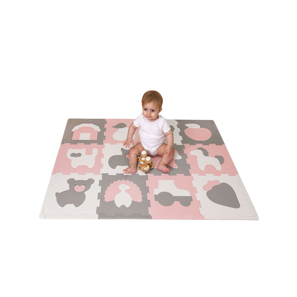 Tapis de jeu Puzzle XL- Ferme - HakunaMatte