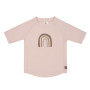 T-shirt anti-UV manches courtes Arc en ciel rose 6 mois