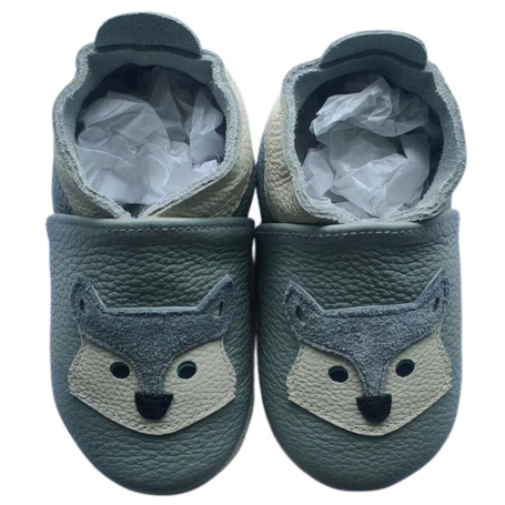 Chaussons cuir souple ECO BEBE