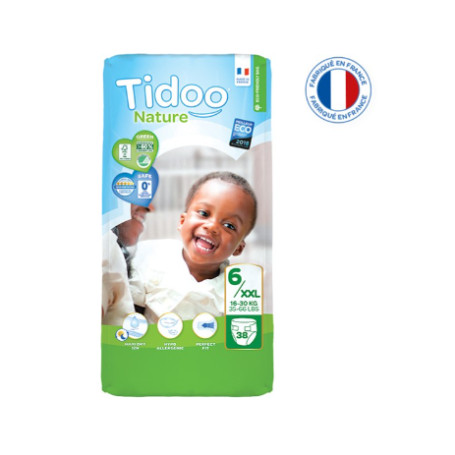 Tidoo Nature T2/S - couches jetables écologiques New Born - 3-6 kg