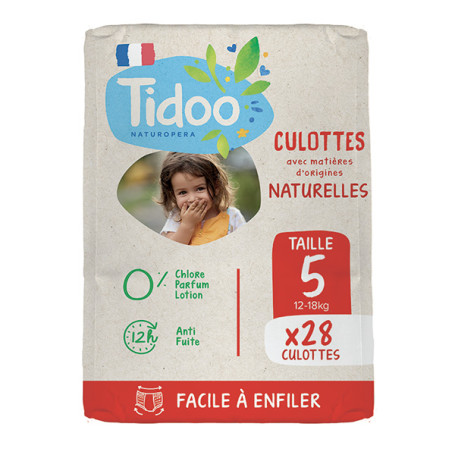 TIDOO - T5 - 28 Couches culottes d'apprentissage 12-18 kg