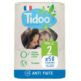 1 Paquet TIDOO - 58 Couches (T2) - 3/6kg