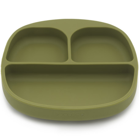 Plat divisé en silicone Olive