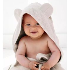 Serviette cape de bain bébé coton bio Mains Libres