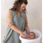 Serviette cape de bain bébé coton bio Mains Libres