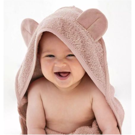 Serviette cape de bain bébé coton bio Mains Libres