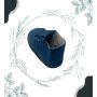 Chaussons bébé cuir souple bleu marine semelles antidérapantes pour filles ou garçons