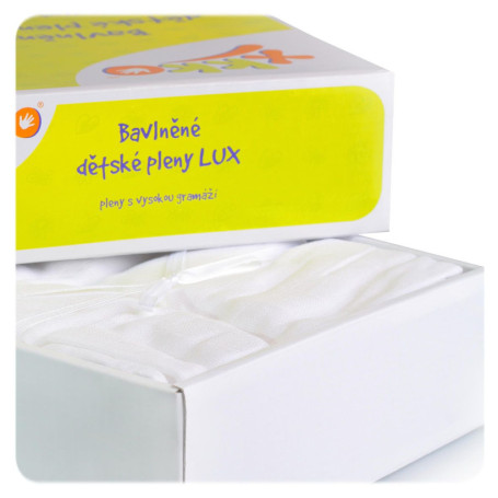 Mousseline de coton haute densité XKKO LUX 80x80 - Blanc (10 pièces)