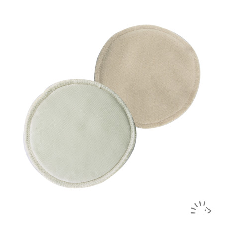 Paire de Coussinets d'allaitement Soie/Laine