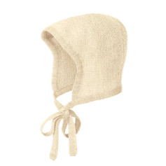 Bonnet Tricoté Bébé – Laine Mérinos Biologique Douce et Chaude - Couleur Naturel
