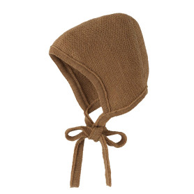 Bonnet Tricoté Bébé caramel