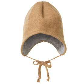 Bonnet laine bouillie caramel