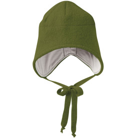 Bonnet laine bouillie olive