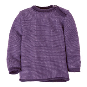 pull chiné aubergine